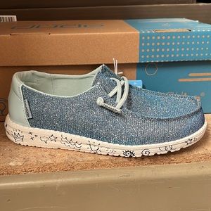 Hey Dude Kids Shoes Wendy Youth Disco Azur